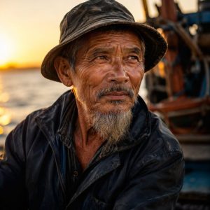 Chân dung ông lão ngư dân